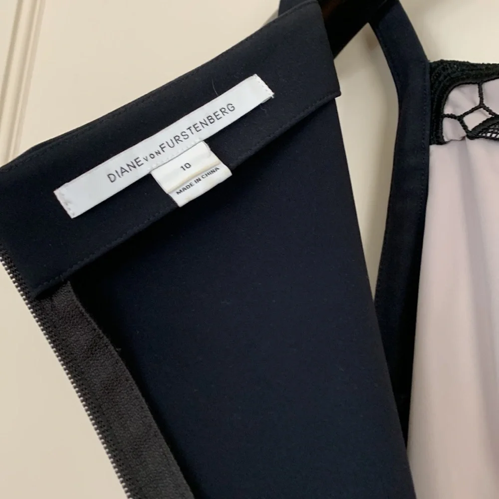 Diane VonFurstenberg, Black and White cocktail dress - Picture 3 of 5